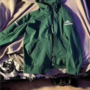 Adidas Forest Green Athletic Hoodie